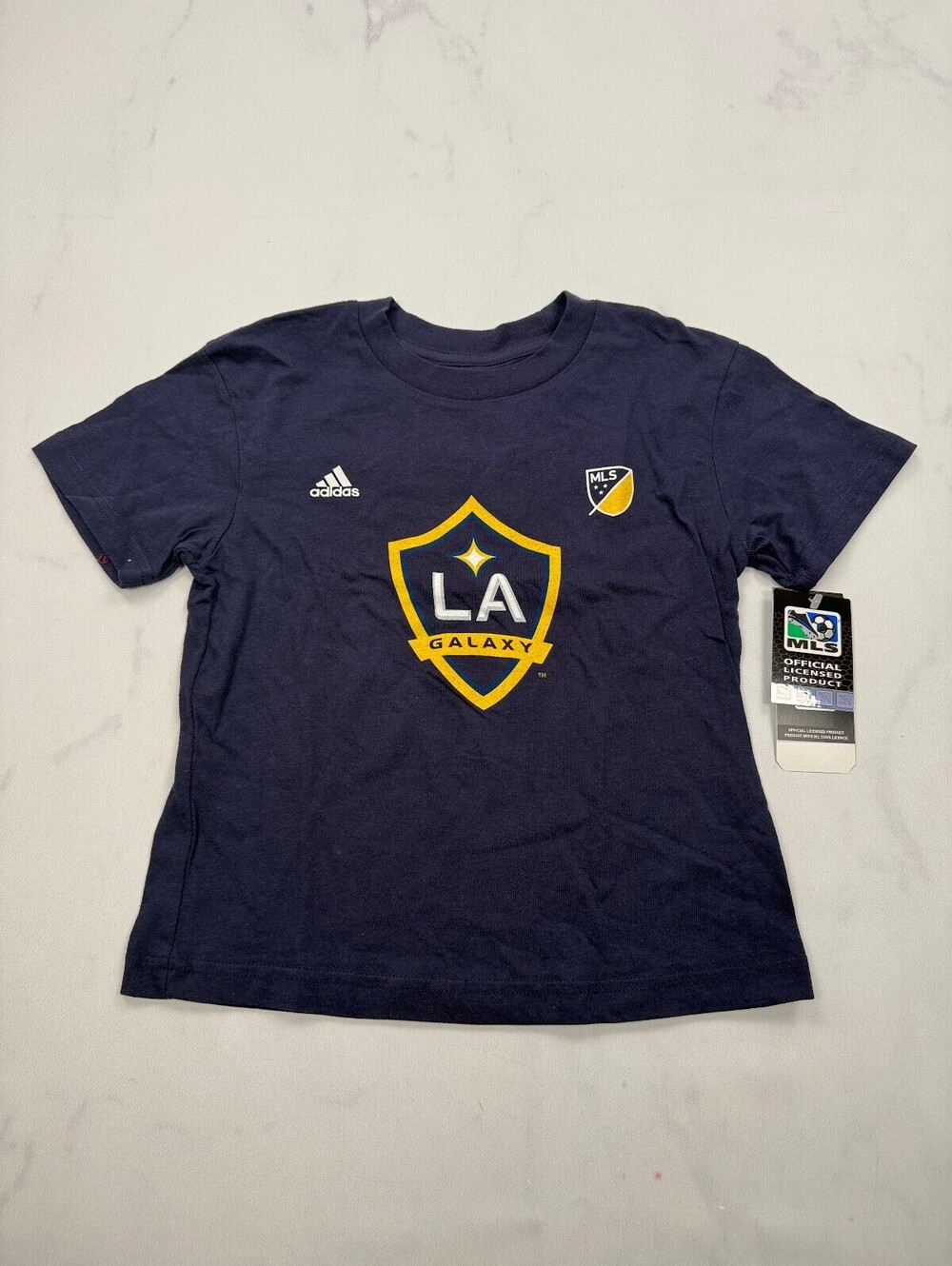 Adidas LA Galaxy Graphic Tee Navy 2010s Street Style - Boys 5/6